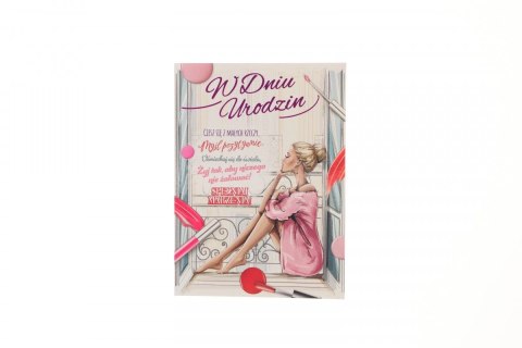 Kartka składana Comic Urodzinowy dla dziewczyny A5 Ev-corp (STKC-002)