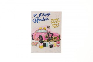 Kartka składana Comic Urodzinowy dla dziewczyny B6 Ev-corp (STKC-001)