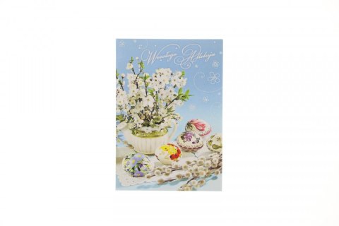 Kartka składana brokat wielkanoc B6 Panorama (B6)