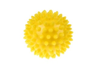 Piłka do masażu rehabilitacyjna 6,6cm żółta guma Tullo (412)