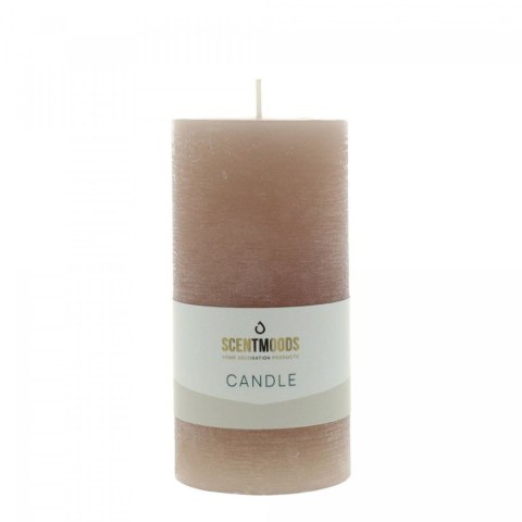 Świeca pieńkowa 6,3X12,5cm w kolorze Taupe [mm:] 125 śr. 60mm Pavoncella (8720935401346)