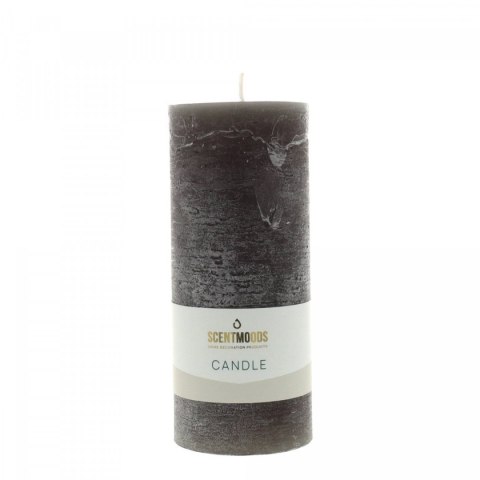 Świeca pieńkowa 6,3X15cm w kolorze Black CZARNY śr. 60mm Pavoncella (8720935401254)