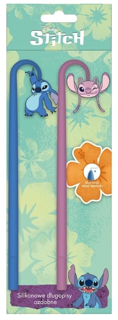 Długopis Stitch silikonowy wkład niebieski 0,5mm Beniamin