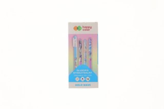Długopis wymazywalny Holo Wave wkład niebieski 0,5mm Happy Color (HA 4120 01HW-3)