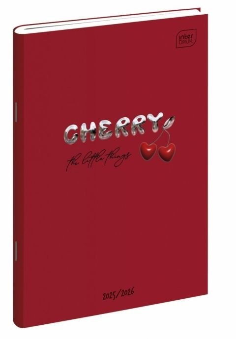 Kalendarz książkowy (terminarz) CHERRY 48 STRON B6 Interdruk (ZESZYTOWY)