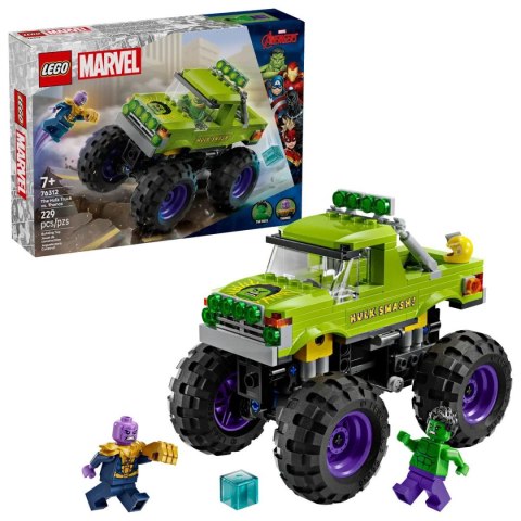 Klocki konstrukcyjne Lego Marvel Monster truck Hulka kontra Thanos (76312)