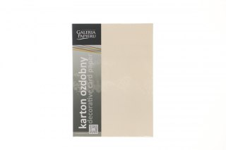 Papier ozdobny (wizytówkowy) czerpany krenowy A4 kremowy 180g Galeria Papieru (201422)