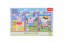 Puzzle Peppa Pig Siła przyjaźni 3x50 el. Trefl (34877)