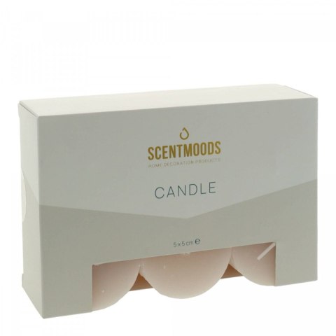 Świeca pieńkowa 5x5cm 6szt., w kolorze Flamingo Pavoncella (8720935400868)