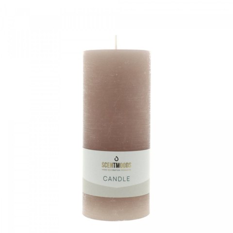 Świeca pieńkowa 6,3X15cm w kolorze Taupe śr. 60mm Pavoncella (8720935401261)