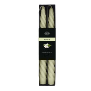 Świeca stołowa zakręcona o zapachu White Tea (opak. 2 szt.) [mm:] 250 Pavoncella (8716516195636)