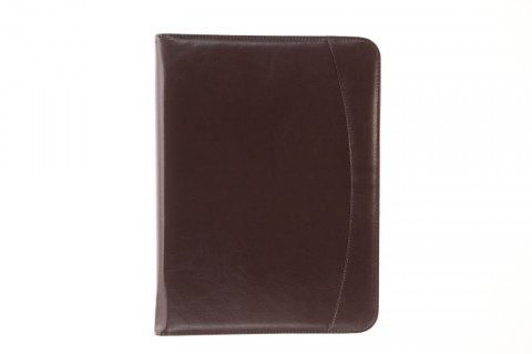 Teczka konferencyjna z kalkulatorem A4 granat A4 brązowy ekoskóra Antra (709)