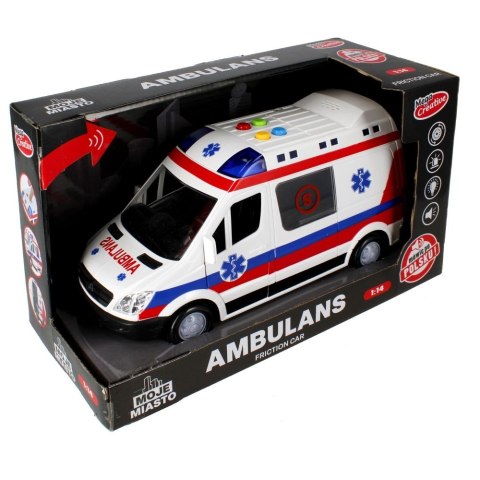 Ambulans 26cm światło i dźwięk Mega Creative (522124)