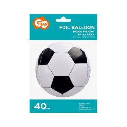 Balon foliowy piłka biało-czarna 16 cali 16cal Godan (BK-HPK)