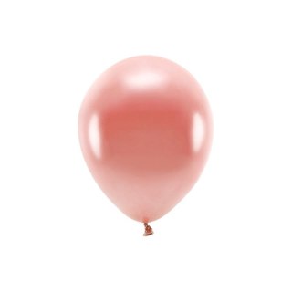 Balon gumowy Metalizowane Eco Balloons różowy 260mm Partydeco (ECO26M-019R)