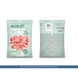 Balon gumowy Metalizowane Eco Balloons różowy 260mm Partydeco (ECO26M-019R)