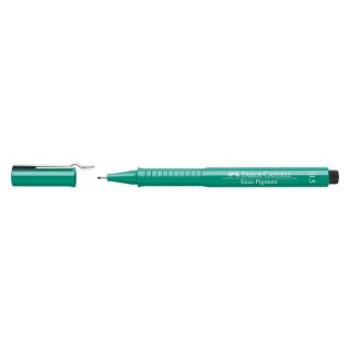 Cienkopis kreślarski Ecco Pigment wkład zielony 0,5mm 1kol. Faber Castell (166563)
