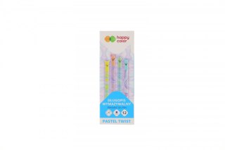 Długopis wymazywalny Pastel Twist (Uszaki), wkład niebieski 0,5mm Happy Color (HA 4120 02PT-3)