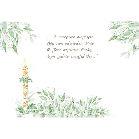 Kartka składana KARNET B6 KOMUNIA MODLITEWNIK B6 Henry (5905701482221)