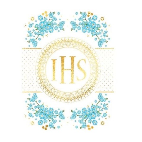 Kartka składana KARNET B6 KOMUNIA ZK IHS B6 Henry (5907465661379)
