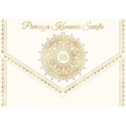 Kartka składana Karnet A5 KOMUNIA KOPERTA IHS A5 Henry (5905701482207)