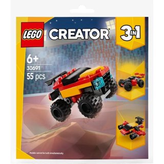 Klocki konstrukcyjne Creator Mały monster truck do przebudowania 3w1 Lego (30691)