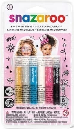 Kredki do malowania twarzy Girls 6 kol. Snazaroo (1172037)