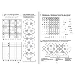 Książka dla dzieci Ciekawe zadania do głowy łamania. Krzyżówki, wykreślanki, szyfrogramy 10+ Aksjomat