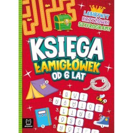 Książka dla dzieci Księga łamigłówek od 6 lat. Labirynty, krzyżówki, szyfrogramy Aksjomat