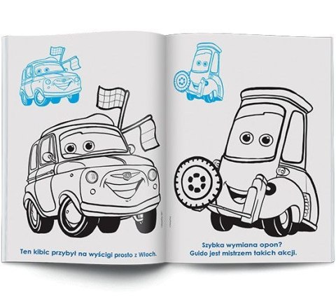 Książka dla dzieci Auta. Kolorowanka z Naklejkami Ameet (NA 9139)