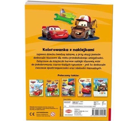 Książka dla dzieci Auta. Kolorowanka z Naklejkami Ameet (NA 9139)