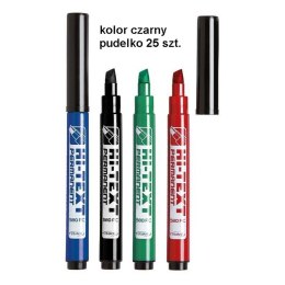 Marker permanentny Hi-Text 580/PB wkład czarny 6,0mm ścięta końcówka Fibracolor