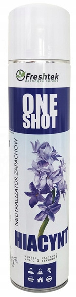 Odświeżacz powietrza 600 ml Freshtek ONE SHOT - Hiacynt