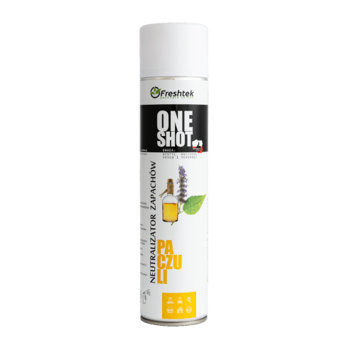 Odświeżacz powietrza 600 ml Freshtek ONE SHOT - Paczuli