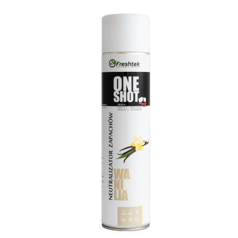 Odświeżacz powietrza 600 ml Freshtek ONE SHOT - Wanilia