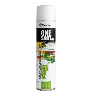 Odświeżacz powietrza 600 ml Freshtek ONE SHOT - Zielona Herbata