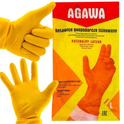 Rękawice gospodarcze rozmiar L AGAWA