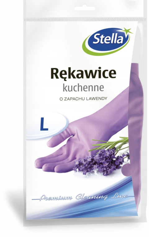 Rękawice lawendowe Stella rozmiar L