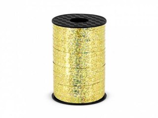 Wstążka złoty 5x225 [mm x m] złota Partydeco (PRH5-019)
