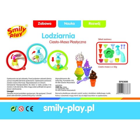 Zestaw kreatywny Ciasto-masa lodziarnia Smily Play (SP83686)