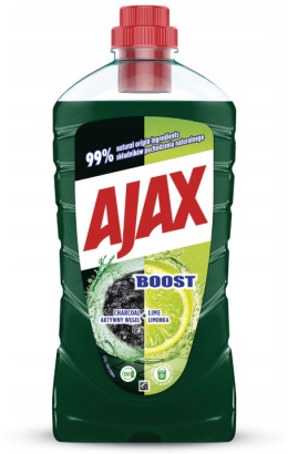 AJAX płyn uniwersalny 1L BOOST z Aktywnym Węglem