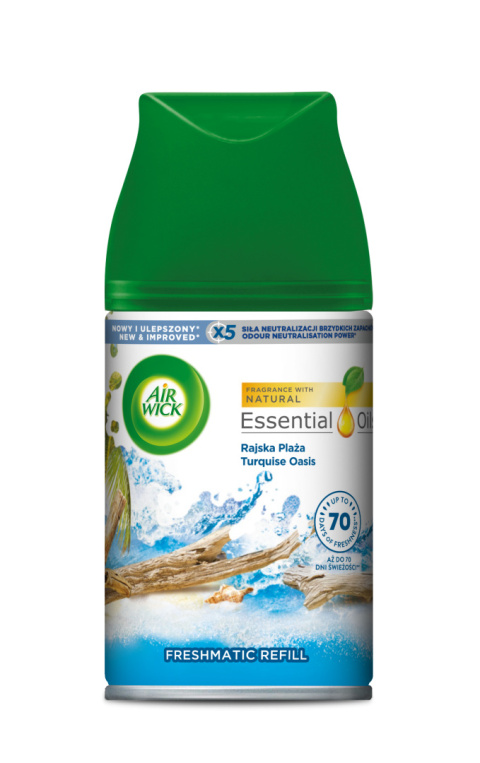 Air Wick Freshmatic - wkład do automatycznego odświeżacza powietrza, 250 ml - Rajska plaża