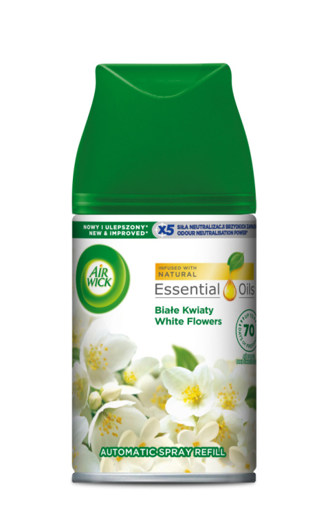 Air Wick Freshmatic - wkład do automatycznego odświeżacza powietrza, 250 ml - Białe kwiaty