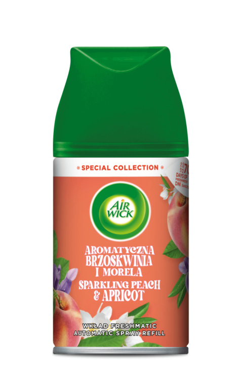 Air Wick Freshmatic - wkład do automatycznego odświeżacza powietrza, 250 ml - Aromatyczna brzoskwinia i morela