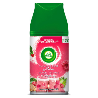 Air Wick Freshmatic - wkład do automatycznego odświeżacza powietrza, 250 ml - Musujące rose z maliną