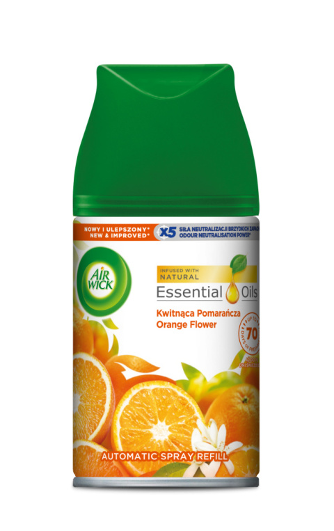 Air Wick Freshmatic - wkład do automatycznego odświeżacza powietrza, 250 ml - Kwitnąca pomarańcza