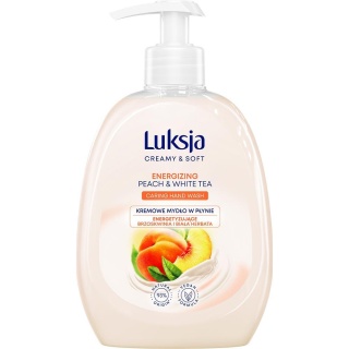 Luksja Creamy & Soft - mydło w płynie 500ml - Brzoskwinia i Biała Herbata