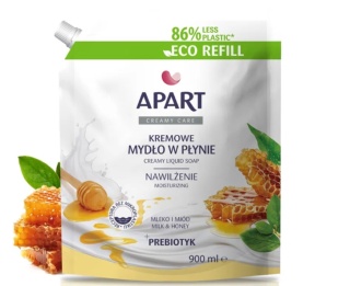 Apart Creamy Care kremowe mydło w płynie zapas 900 ml - Mleko i miód