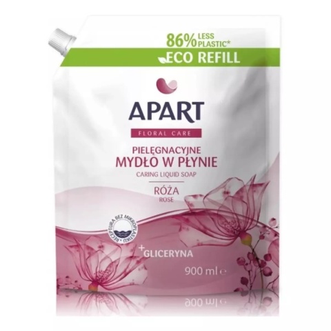 Apart Creamy Care kremowe mydło w płynie zapas 900 ml - Róża