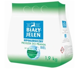 Biały jeleń Proszek do prania białego 1,9kg